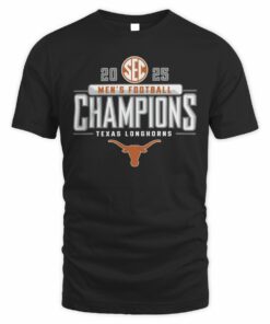Texas Longhorns 2025 SEC Football Champions Official T-Shirt