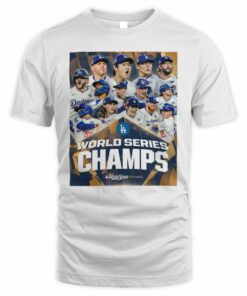 LA Dodgers Team World Series Champions 2025 Full Lineup Tee