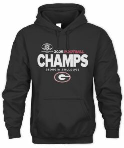 SEC Champs 2025 Georgia Bulldogs Football Logo Sweatshirt Hoodie