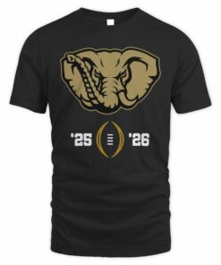 Alabama Crimson Football 2025-26 College Football Playoff T Shirt