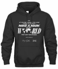 Unisex Blue 84 Black Big 12 Make a Mark 2025 Shooting Sweatshirt Hoodie