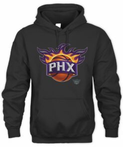NBA Shop Phoenix Suns Midnight Mascot Black Official Hoodie