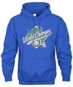 Dodgers 2025 World Series Champions LA Script Hoodie