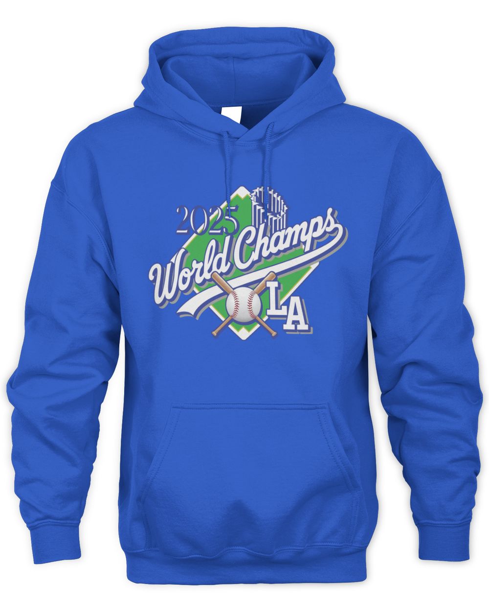Dodgers 2025 World Series Champions LA Script Hoodie
