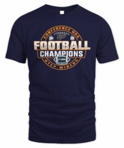 UTEP Miners Conference USA Football Champions 2025 T-Shirt