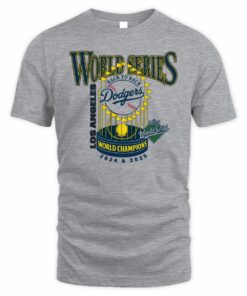 Dodgers Back To Back World Series Champs 2024 2025 Retro Trophy T-Shirt