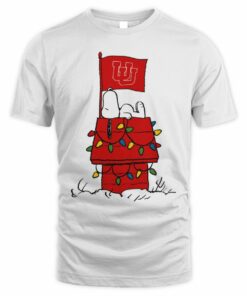 Utah Utes Snoopy House Holiday Lights T-Shirt