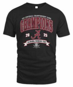 Alabama Crimson Tide 2025 SEC Football Championship Game Champions T-Shirt