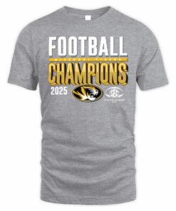 Official Missouri Tigers 2025 SEC Football Champions T-Shirt