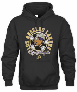 Lakers 2025 City Edition Cartoon Basketball Hoodie