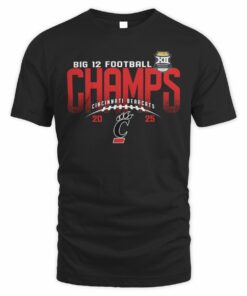 Cincinnati Bearcats Conference Title 2025 Big 12 Champions T-Shirt