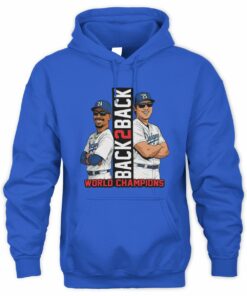 Back2Back Championship Dodgers World Champions Players Hoodie