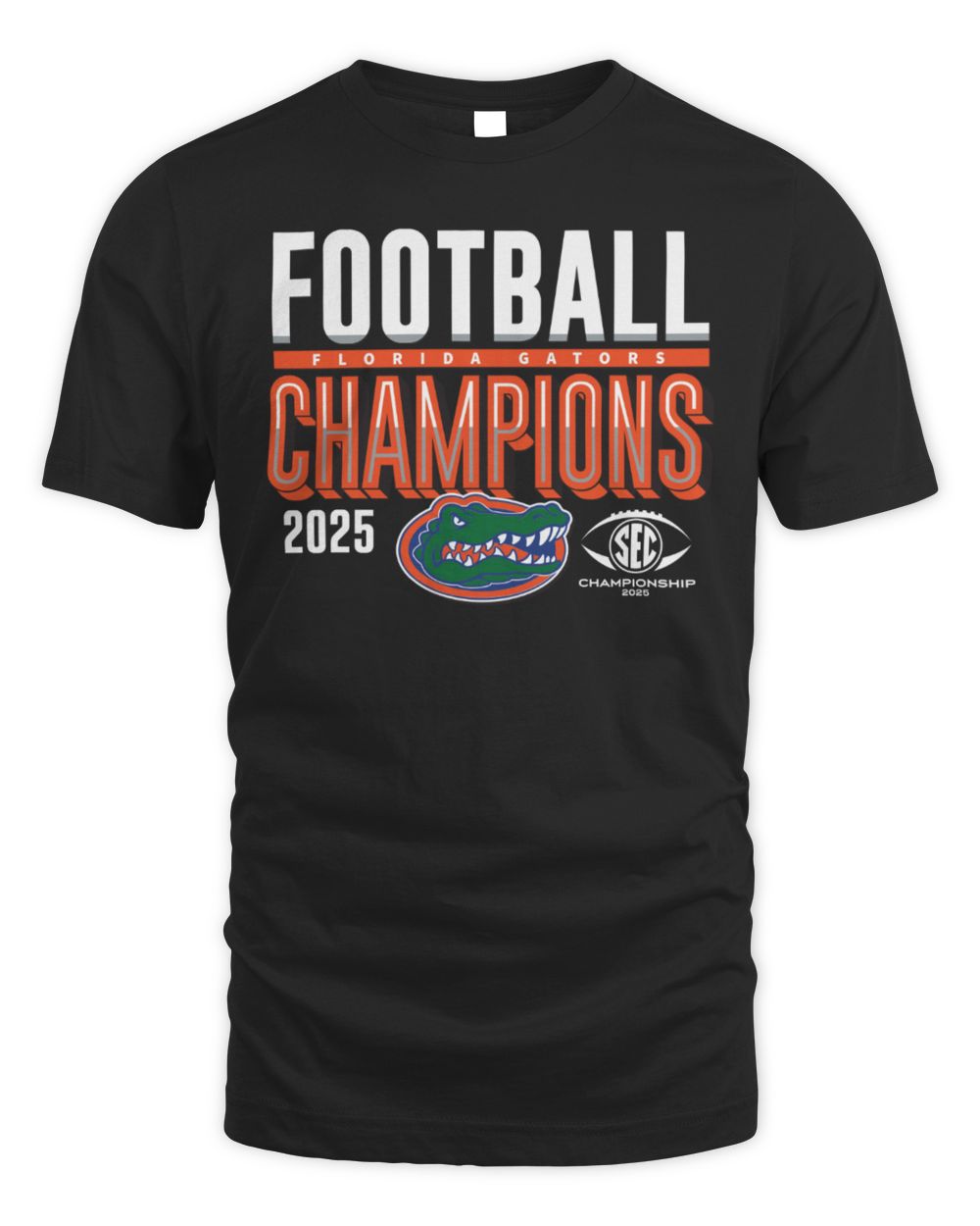Official Florida Gators 2025 SEC Football Champions T-Shirt