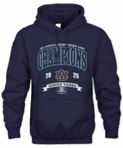 SEC Football Championship 2025 Auburn Tigers Champions Hoodie