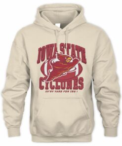Iowa State Cyclones Football Vintage Punching Cy Mascot Hoodie