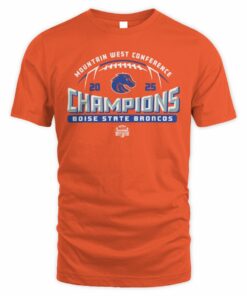 Mountain West Conference Champions 2025 Boise State Broncos  Football T Shirt