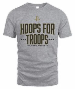 Houston Rockets Hoops For Troops Logo T-Shirt