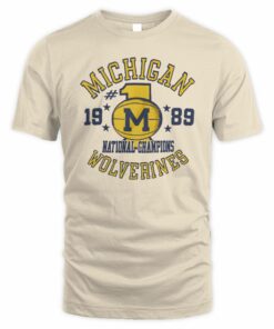 Michigan Wolverines 1989 National Champions Vintage Basketball T-Shirt