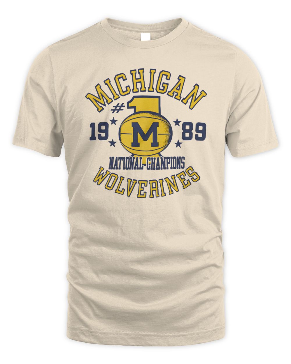 Michigan Wolverines 1989 National Champions Vintage Basketball T-Shirt