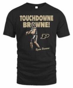 Purdue Football Ryan Browne Touchdown Browne Player Tee
