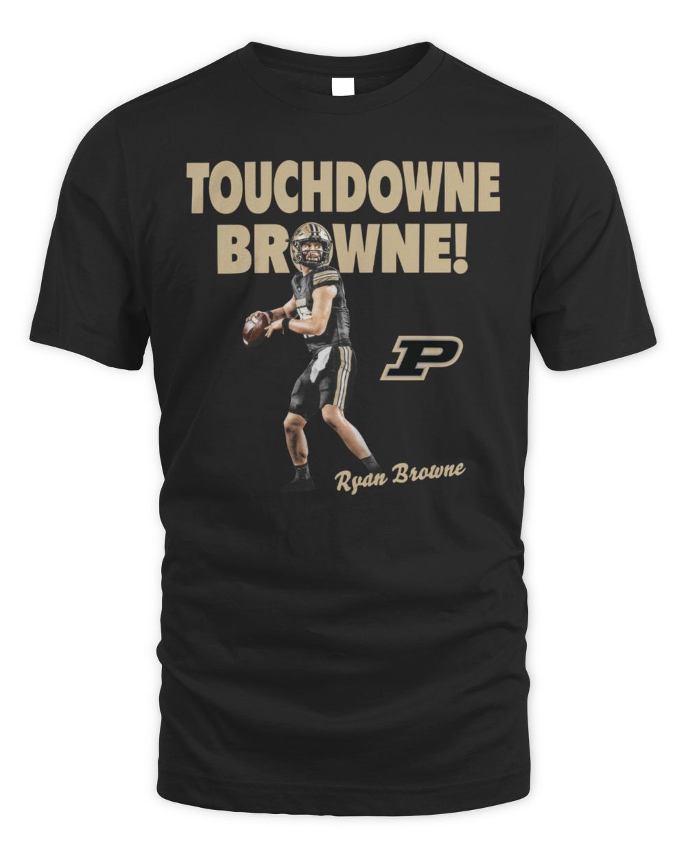 Purdue Football Ryan Browne Touchdown Browne Player Tee