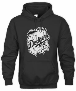 Dodgers Halloween Pumpkin Bat Ghost Mascot Hoodie