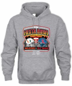 2026 Vrbo Fiesta Bowl Matchup CFP Semifinal Scripted Grey Official Hoodie