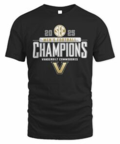 Vanderbilt Commodores 2025 SEC Football Champions Official T-Shirt