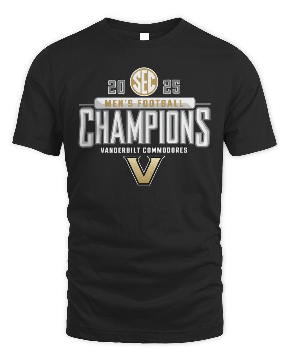 Vanderbilt Commodores 2025 SEC Football Champions Official T-Shirt