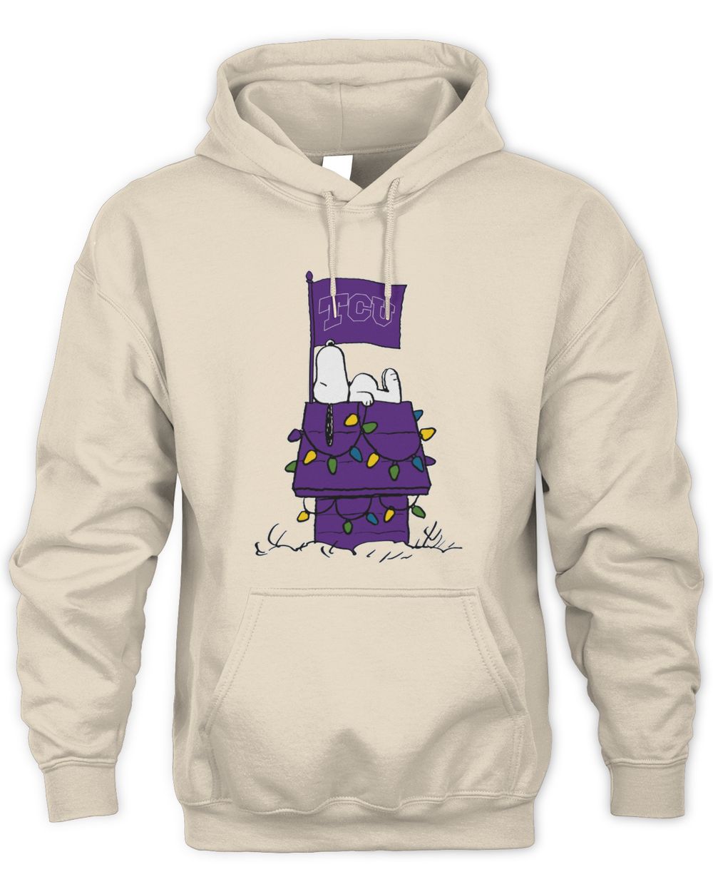 TCU Horned Frogs Snoopy House Christmas Lights Hoodie