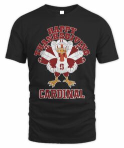 Stanford Cardinal Happy Thanksgiving Turkey T-Shirt