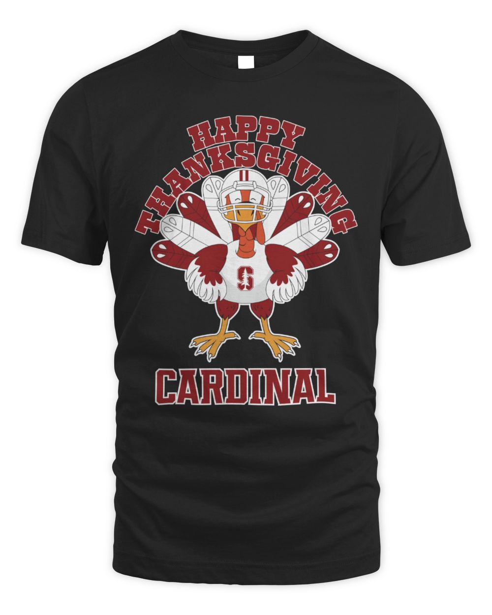 Stanford Cardinal Happy Thanksgiving Turkey T-Shirt