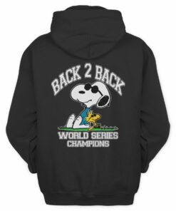 LA Dodgers World Series Champions Snoopy 2 Cool Hoodie