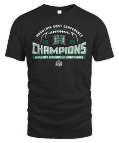 Mountain West Conference Champions 2025 Hawai'i Rainbow Warriors Football T Shirt