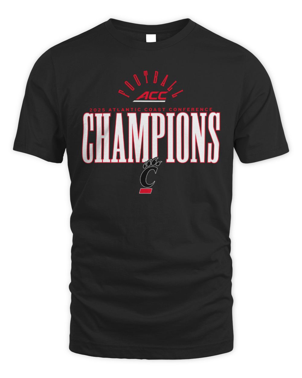 2025 Atlantic Coast Conference Football Champions Cincinnati Bearcats Tee