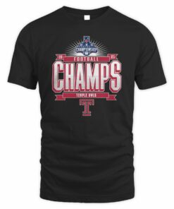Temple Owls AAC Football Championship 2025 Champs T-Shirt