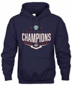 Massachusetts Minutemen 2025 MAC Football Champions Logo Graphic Hoodie