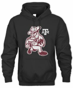 Texas A&M Aggies Sarge Core Football Black Official Hoodie