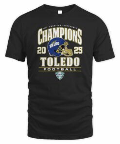 Toledo Rockets Helmet 2025 MAC Football Champions T-Shirt