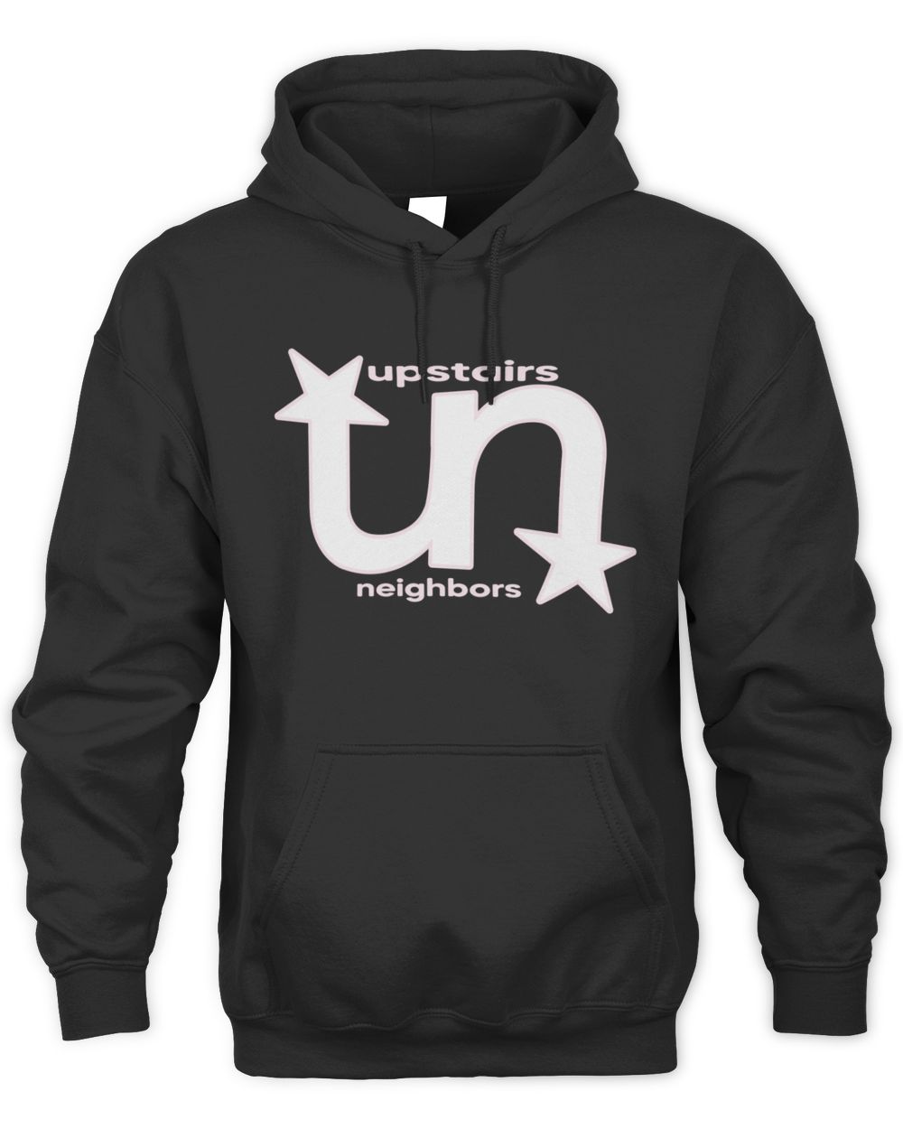 Upstairs Neighbors Podcast Lo Go Black Hoodie