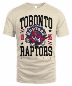 Toronto Raptors Hardwood Classics 1995 2007 Chrome Vintage Logo T-Shirt