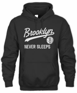 NBA Shop Brooklyn Nets Nike Tri-Blend Sweatshirt Hoodie Black