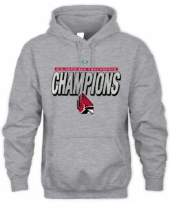 Ball State Cardinals 2025 MAC Conference Champions Football Graphic Hoodie