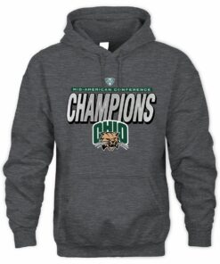 Ohio Bobcats 2025 MAC Conference Champions Football Graphic Hoodie