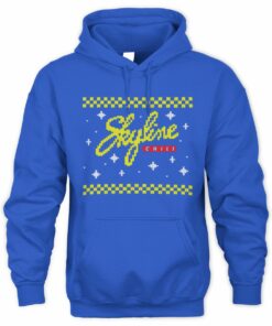 Skyline Chili Christmas Knit-Style Logo Festive Hoodie