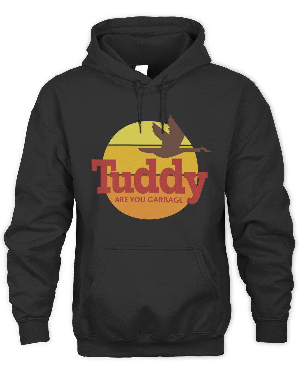 Are You Garbage Merch Tuddy Vacation Black Hoodie