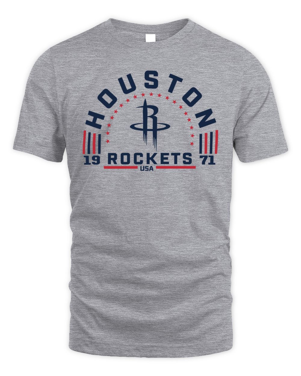 Houston Rockets Team Freedom Tri-Blend T-Shirt Gray
