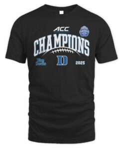 Duke Blue Devils Football ACC Champions 2025 T-Shirt Official Team