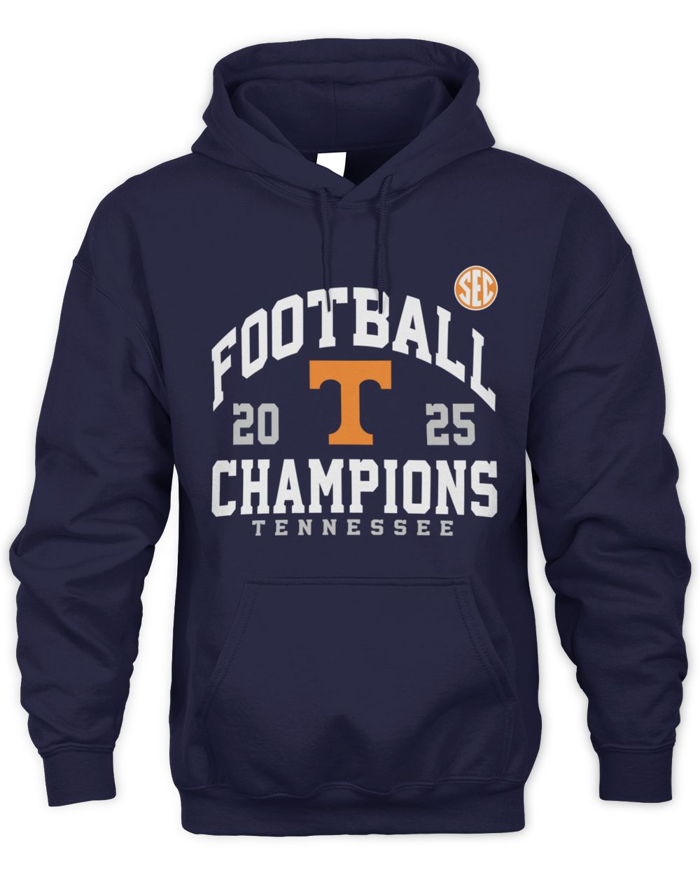 Tennessee Volunteers 2025 SEC Champions Football Graphic Hoodie
