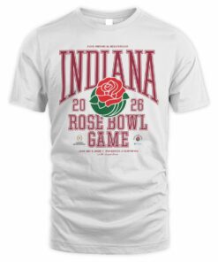 Indiana Hoosiers Natural Homefield 2026 Rose Bowl Short Sleeve T Shirt